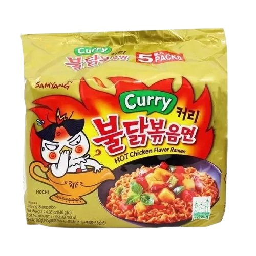 Samyang Curry Hot Chicken Noodles (Halal) 140g pc