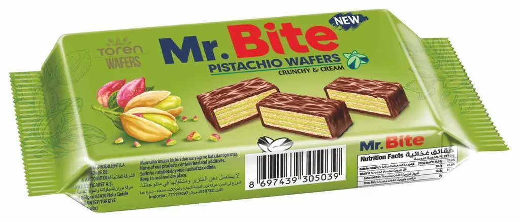 MR.BITE Waffeln Pistasian  35g